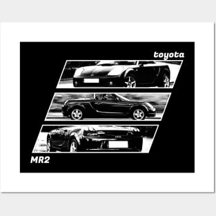 TOYOTA MR2 MK3 Black 'N White Archive 2 (Black Version) Posters and Art